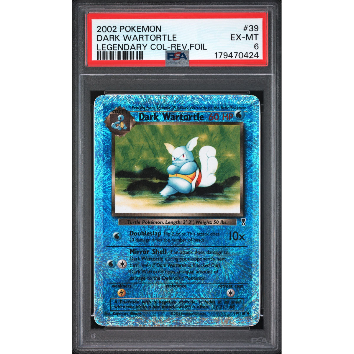 Pokémon TCG: Dark Wartortle #39 PSA 6-179470424