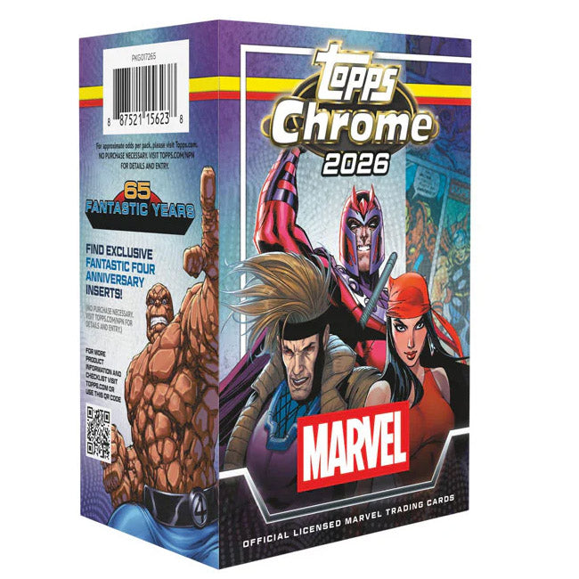 Topps Chrome Marvel Comics 2026 Value Box