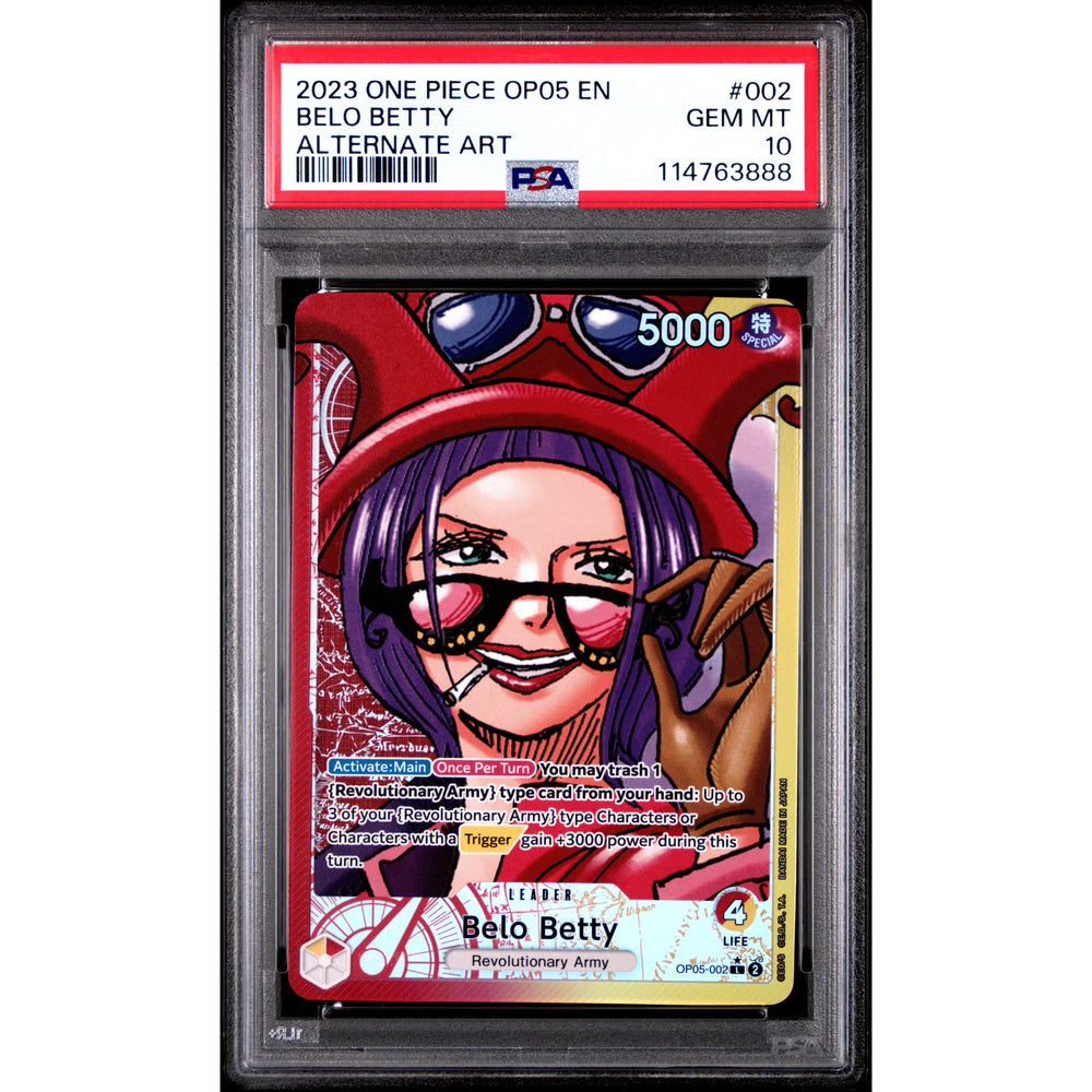One Piece TCG: Belo Betty #002 PSA 10