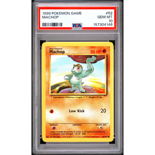 Pokémon TCG: Machop #52 PSA 10-157304146