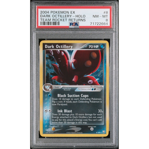 Pokémon TCG: Dark Octillery Holo #8 PSA 8-71722664