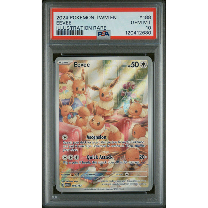 Pokémon TCG: Eevee #188 PSA 10-120412680