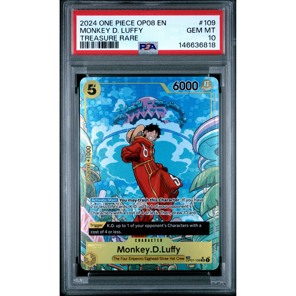 One Piece TCG: Monkey D. Luffy #109 PSA 10