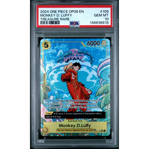 One Piece TCG: Monkey D. Luffy #109 PSA 10-146636818