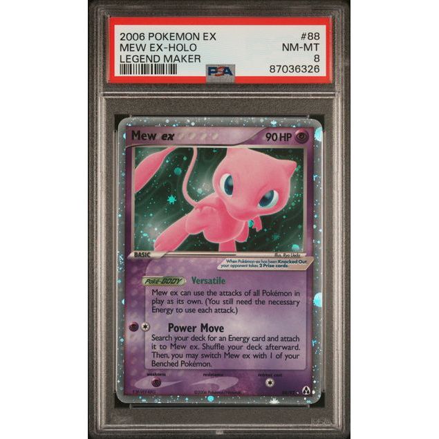 Pokémon TCG: Mew Ex #88 PSA 8 - Legend Maker