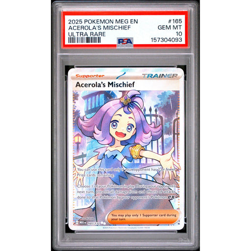 Pokémon TCG: Acerola's Mischief #165 PSA 10-157304093