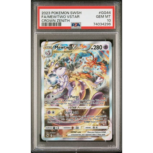 Pokémon TCG: Mewtwo Vstar #GG44 PSA 10-74034296
