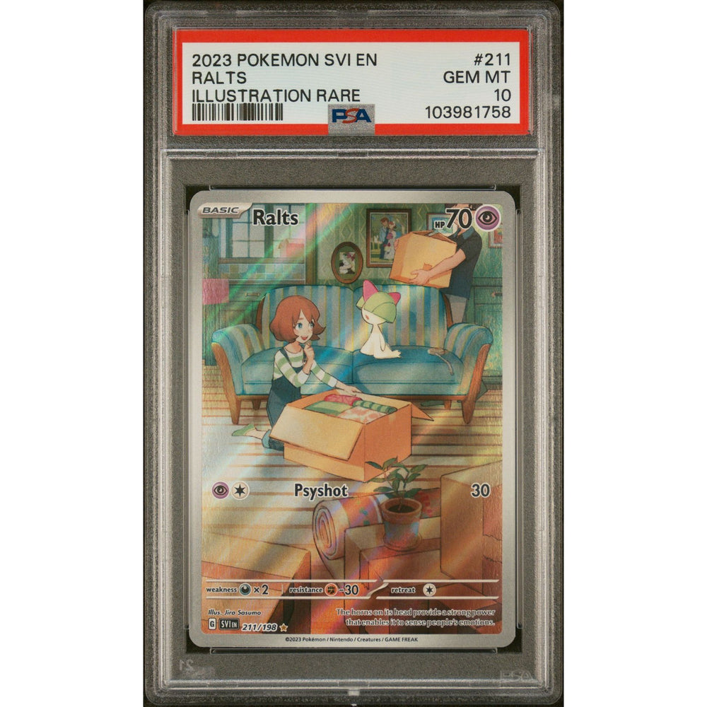 Pokémon TCG: Ralts #211 PSA 10 - Scarlet & Violet