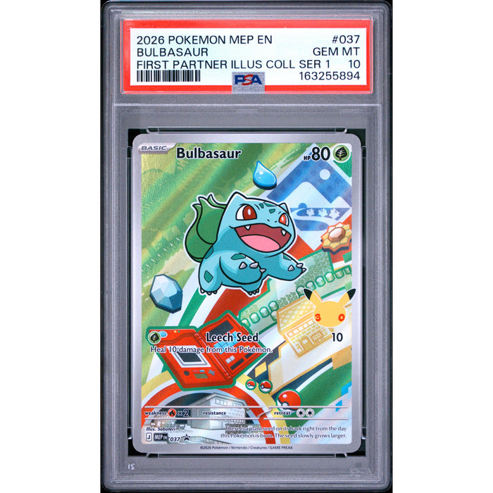 Pokémon TCG: Bulbasaur #037 PSA 10-163255894