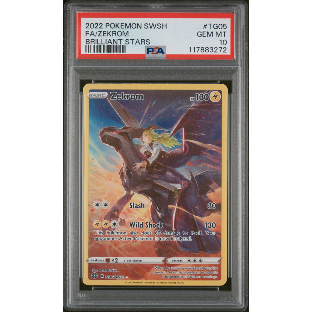 Pokémon TCG: Zekrom #TG05 PSA 10 - Brilliant Stars Trainer Gallery
