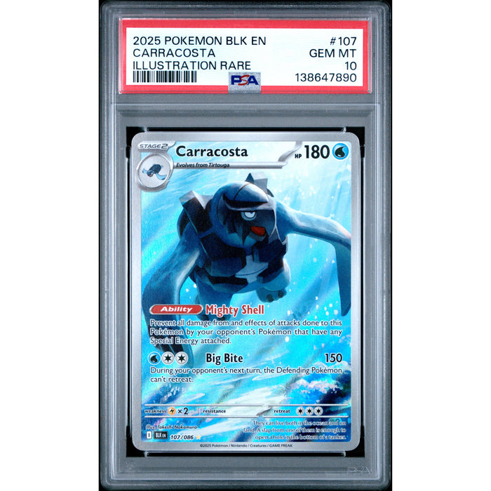 Pokémon TCG: Carracosta #107 PSA 10-138647890