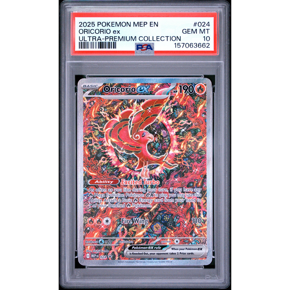 Pokémon TCG: Oricorio Ex #024 PSA 10 - Mega Evolution Promo