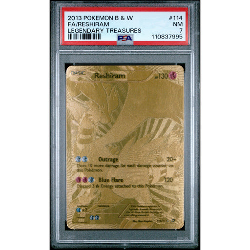 Pokémon TCG: Reshiram 114 PSA 7 - Legendary Treasures