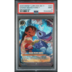 Disney Lorcana: Ohana Means Family #224 PSA 9