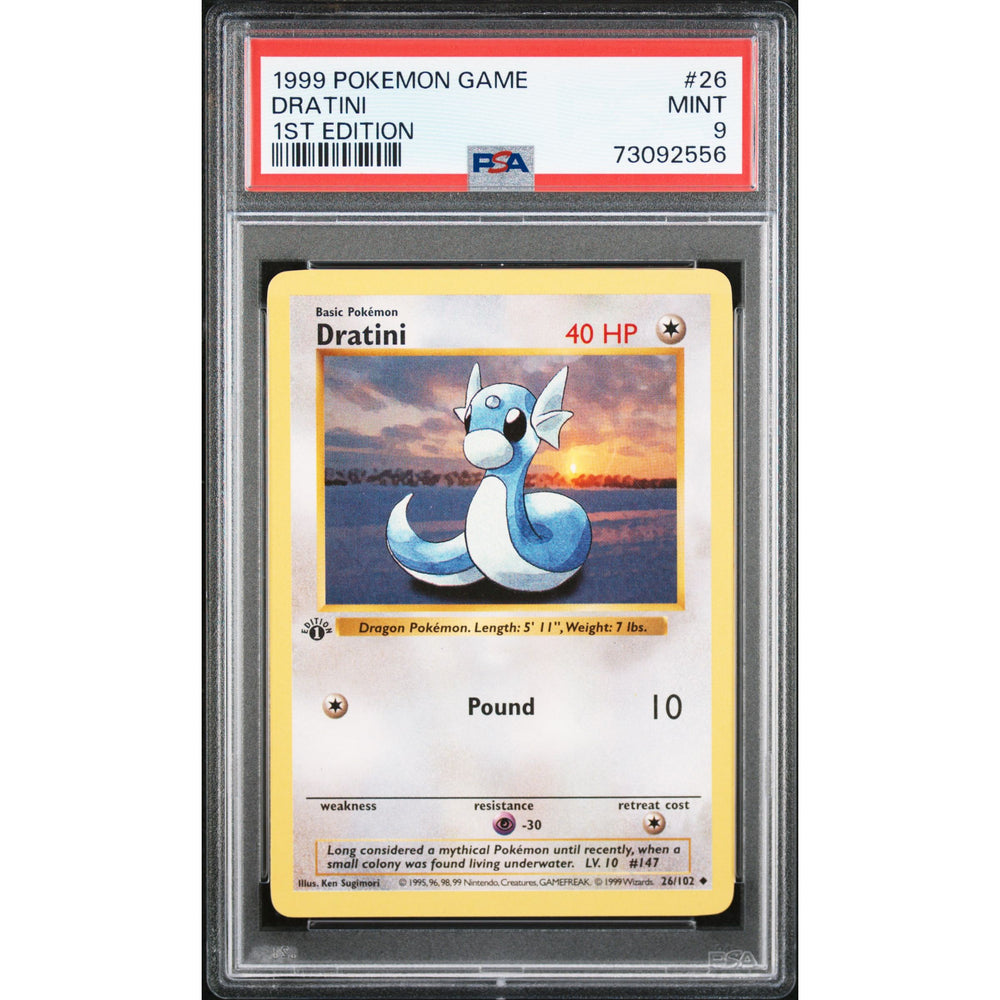 Pokémon TCG: Dratini #26 PSA 9 - Base Set