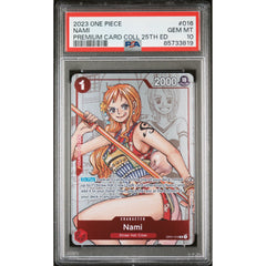 One Piece TCG: Nami #016 PSA 10