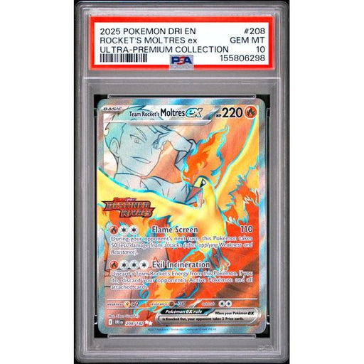Pokémon TCG: Rocket's Moltres Ex #208 PSA 10-155806298