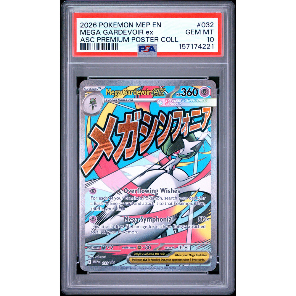 Pokémon TCG: Mega Gardevoir Ex #032 PSA 10 - Mega Evolution Promo