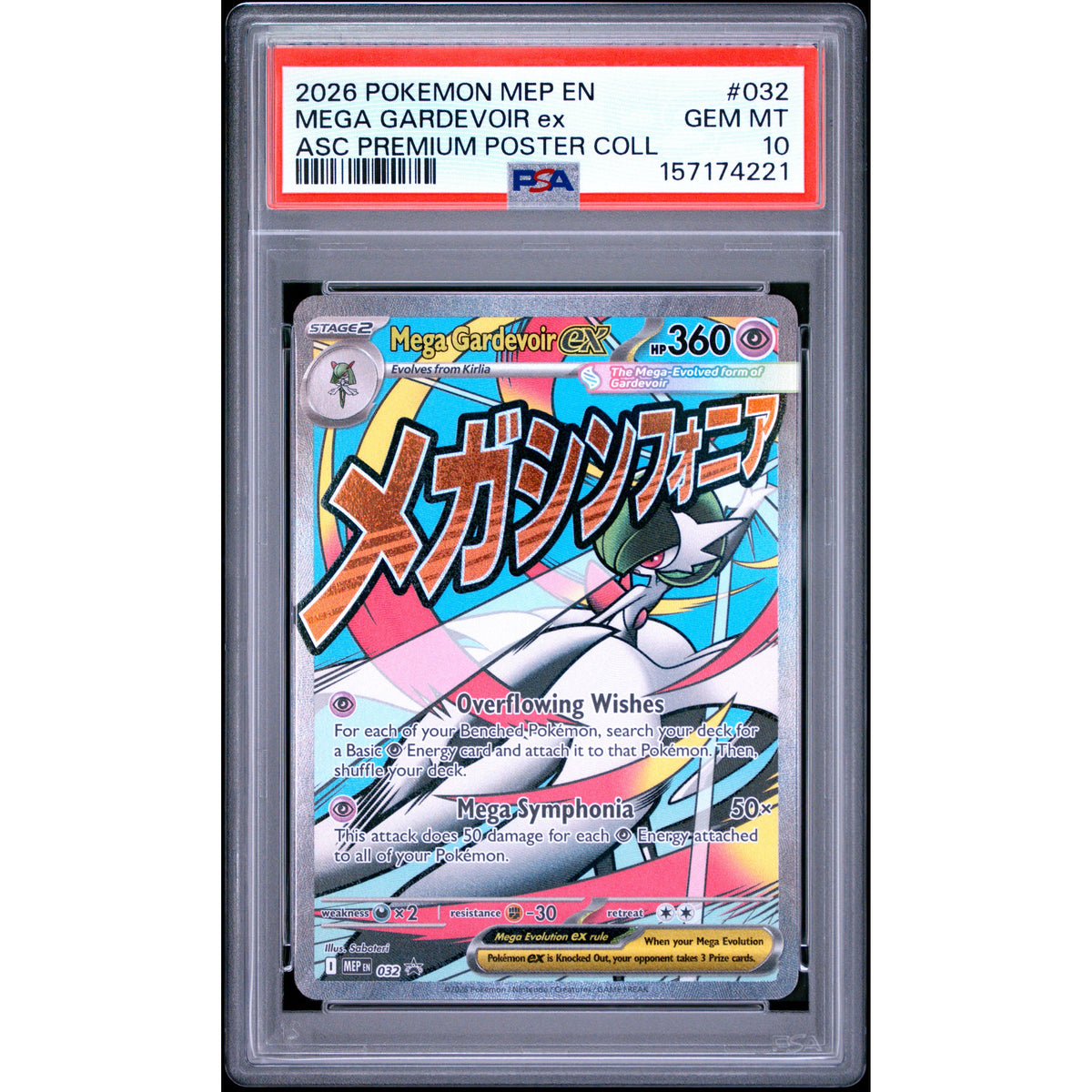 Pokémon TCG: Mega Gardevoir Ex #032 PSA 10-157174221