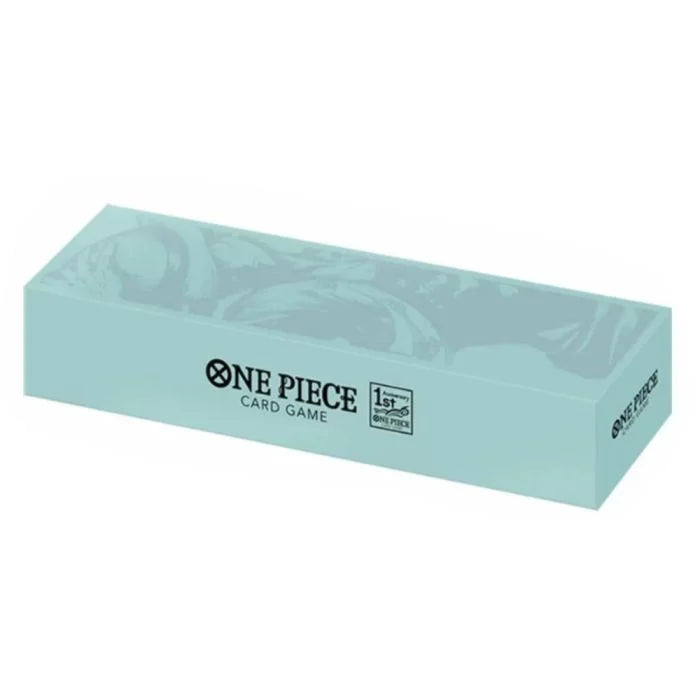 Light blue One Piece Card Game: Japanese 1st Anniversary Set - English Edition (uden folie) storage box.