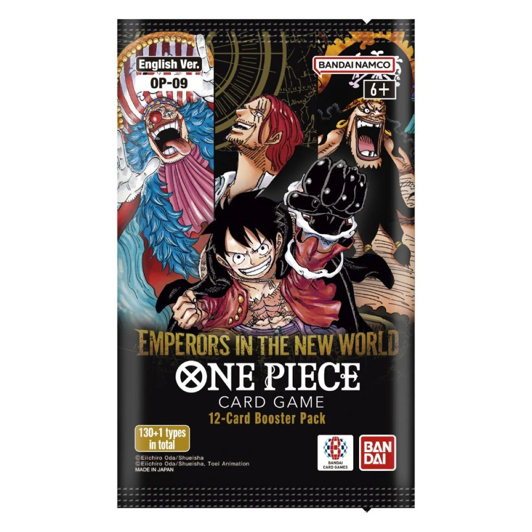 Bandai One Piece Card Game: OP09: Emperors in the New World Booster Pack.