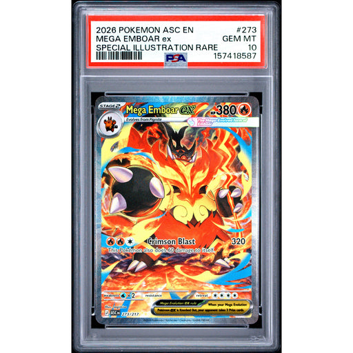 Pokémon TCG: Mega Emboar Ex #273 PSA 10-157418587