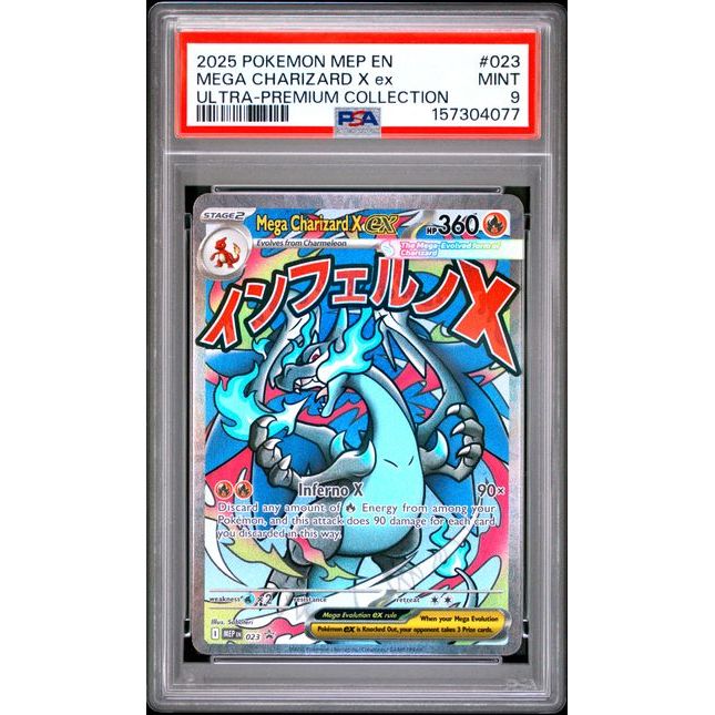 Pokémon TCG: Mega Charizard X Ex #023 PSA 9 - Mega Evolution Promo