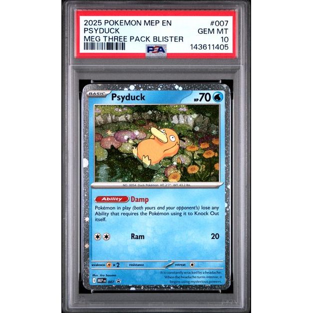 Psyduck #007 PSA 10 Detective Pikachu Pokémon TCG