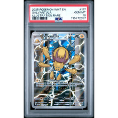 Pokémon TCG: Galvantula #117 PSA 10 - White Flare