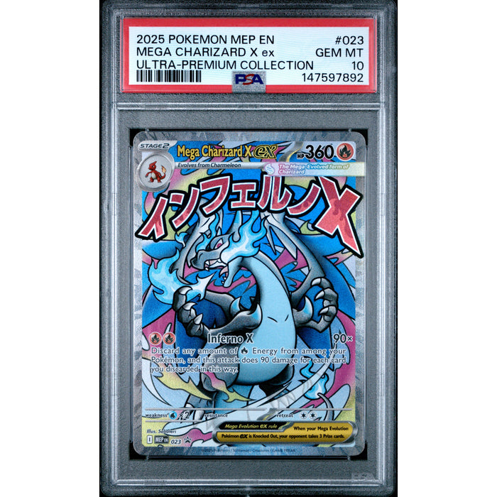 Pokémon TCG: Mega Charizard X Ex #023 PSA 10 - Mega Evolution Promo-147597892