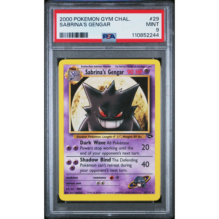 Pokémon TCG: Sabrina's Gengar #29 PSA 9 - Gym Challenge-110852244