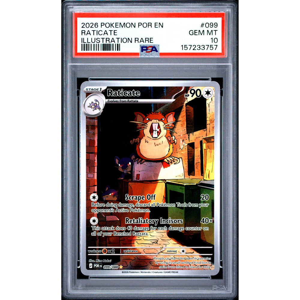 Pokémon TCG: Raticate #099 PSA 10