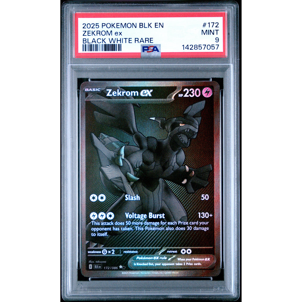 Pokémon TCG: Zekrom Ex #172 PSA 9 - Black Bolt