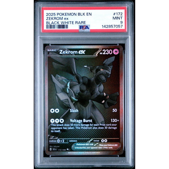 Pokémon TCG: Zekrom Ex #172 PSA 9 - Black Bolt-142857057