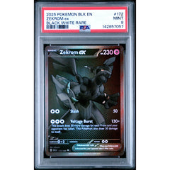 Pokémon TCG: Zekrom Ex #172 PSA 9 - Black Bolt