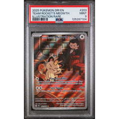 Pokémon TCG: Team Rocket's Meowth #203 PSA 9
