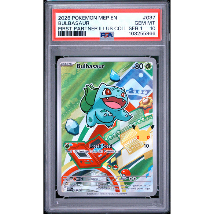 Pokémon TCG: Bulbasaur #037 PSA 10-163255966