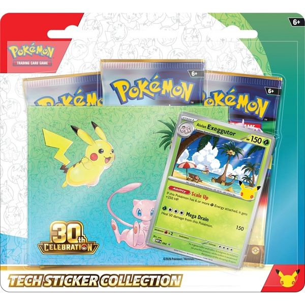 Pokémon TCG: 30-årsjubileumskollektion med techklistermärken