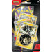 The Pokémon Company’s Pokémon TCG: Pitch Black Premium Checklane Blister includes Luxray, Luxio, and Shinx cards, a foil promo card, and a black-and-white coin in clear plastic packaging.