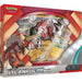 Pokémon TCG: Lycanroc ex Box by The Pokémon Company features a striking red and blue design and includes a large Lycanroc ex promo card, two smaller cards—Lycanroc and Rockruff—and several Pokémon TCG booster packs, including those from Paldea Evolved. This English sealed box is perfect for collectors and fans alike.