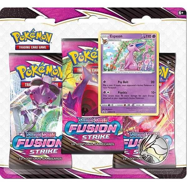 Pokemon TCG: Sword & Shield Fusion Strike 3-pak Blister