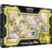 Introducing the Pokémon TCG: Zeraora VMAX & VSTAR Battle Box from The Pokémon Company, showcasing exclusive Zeraora promo cards, an oversized Zeraora VMAX card, and a VSTAR marker—all presented in bold yellow and black packaging. This Battle Box is an ideal addition for any Pokémon TCG collector or competitive battler.