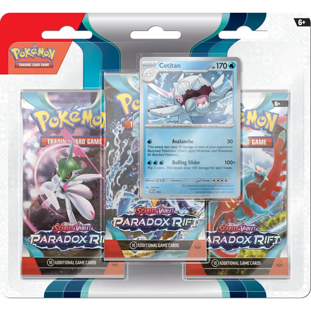 Pokémon TCG: Paradox Rift Cetitan 3-Pack Blister