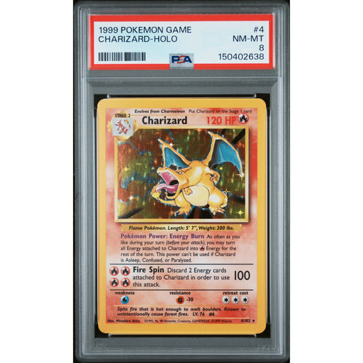 Pokémon TCG: Charizard Holo #4 PSA 8-150402638