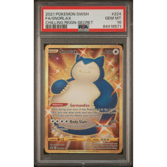 Pokémon TCG: Snorlax #224 PSA 10 - Chilling Reign