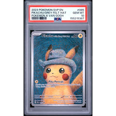 Pokémon TCG: Pikachu Grey Felt Hat #085 PSA 10