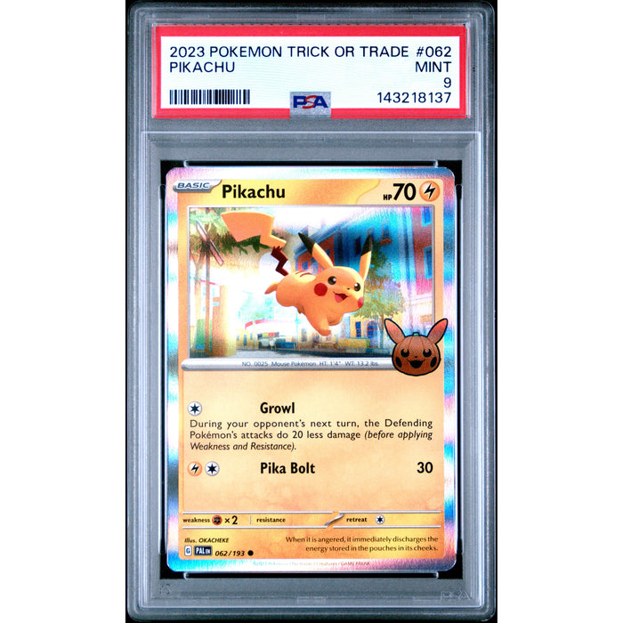 Pokémon TCG: Pikachu #062 PSA 9-143218137