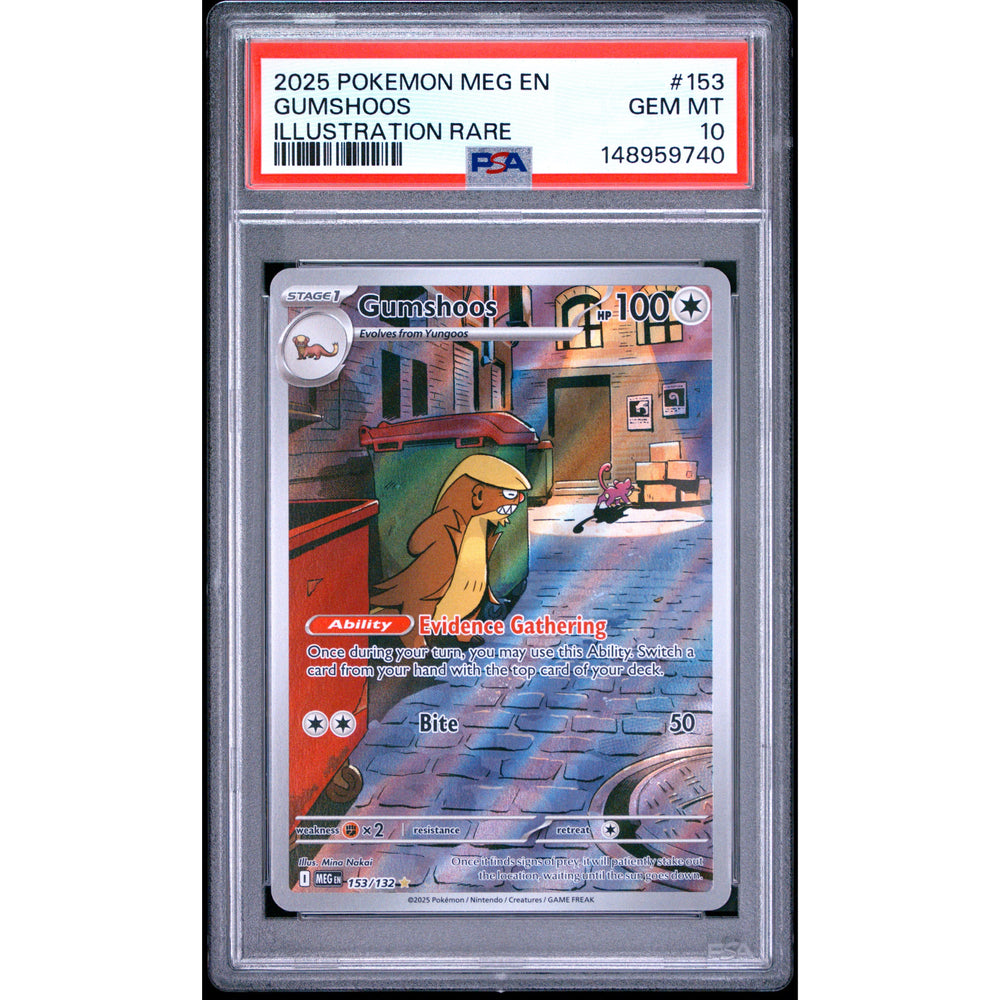 Pokémon TCG: Gumshoos #153 PSA 10 - Mega Evolution