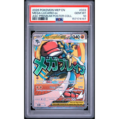 Pokémon TCG: Mega Lucario Ex #033 PSA 10 - Mega Evolution Promo
