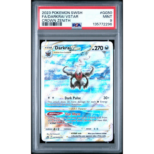 Pokémon TCG: Darkrai Vstar GG50 PSA 9 - Crown Zenith-135772296
